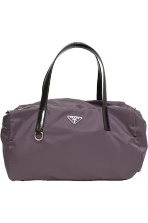 Prada Pre-owned, Dames, Paars, ONE Size, Nylon, Pre-owned Nylon handbags