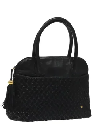 Bally Pre-owned, Dames, Zwart, ONE Size, Leer, Tweedehands leren handtassen