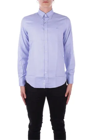 Paul & Shark Overhemden, Heren, Blauw, XL, Katoen, Lichtblauw Yachting Logo Shirt