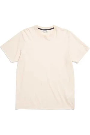 Norse projects Tops, Heren, , L, Katoen, Casual katoenen T-shirt met metalen logo