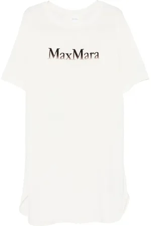Max Mara Kleedjes, Dames, Wit, S, Witte Strandkleding Jurk Luna