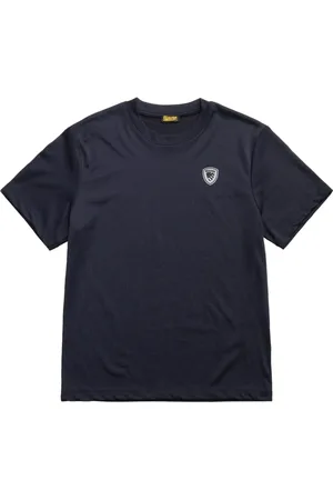 Blauer Tops, Heren, Blauw, L, Polyester, Rekbare Polyester Elastaan T-shirt