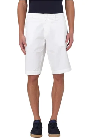 FAY Korte broeken, Heren, Wit, W38, Veelzijdige Casual Shorts voor Mannen