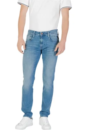 Replay Jeans, Heren, Blauw, W31 L32, Katoen, Moderne Slim Fit Jeans voor Mannen