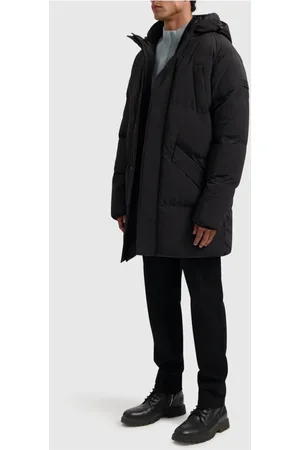 Pure Path Mantels, Heren, Zwart, XS, Nylon, Winter Parka Jas Heren Zwart
