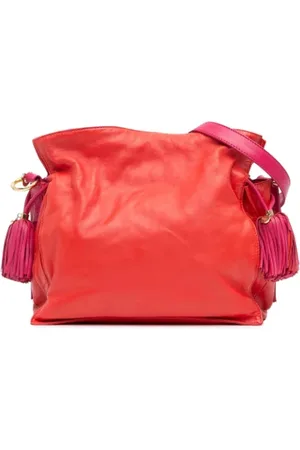 Loewe Pre-owned, Dames, Rood, ONE Size, Leer, Pre-owned Leather crossbody-bags