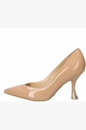 Guess Schoenen, Dames, Roze, 37 EU, Leer, Stijlvolle Décolleté Pumps