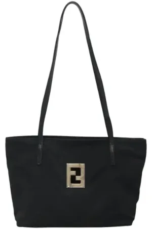 Fendi Pre-owned, Dames, Zwart, ONE Size, Pre-owned Canvas fendi-bags