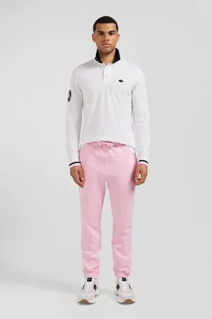 Eden Park Tops, Heren, Wit, 2Xl, Katoen, Lange mouwen piqué katoenen polo
