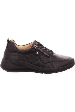 Waldläufer Schoenen, Dames, Zwart, 39 1/2 EU, Zwarte Sneakers 698004