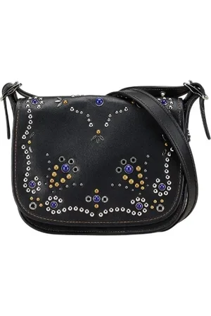 Coach Pre-owned, Dames, Zwart, ONE Size, Leer, Pre-owned Leather crossbody-bags