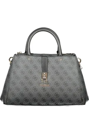 Guess Tassen, Dames, Zwart, ONE Size, Grijze Dames Handtas met Kettingriem