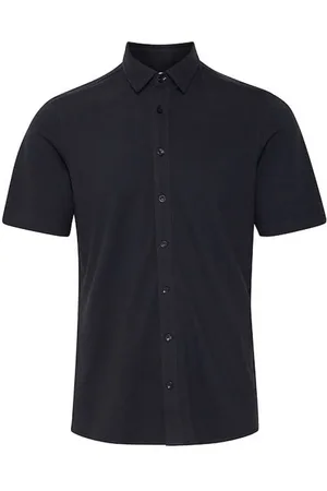 Casual Friday Overhemden, Heren, Blauw, 2Xl, Jersey Piquet Shirt voor Casual Stijl