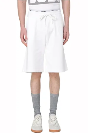 GCDS Korte broeken, Heren, Wit, S, Zwarte Casual Shorts Comfortabel Stijlvol