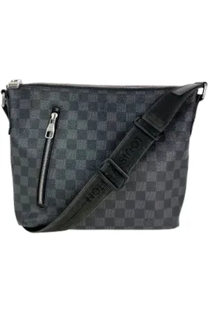 LOUIS VUITTON Pre-owned, Heren, Zwart, ONE Size, Tweed, Tweedehands Canvas Louis Vuitton tassen