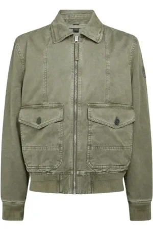 Belstaff Jassen, Heren, Groen, L, Stijlvolle Jas voor Mannen