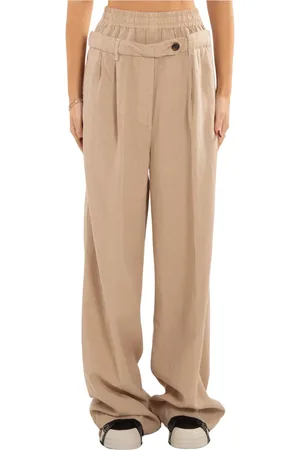 White Sand Broeken, Dames, , XS, Dubbele Taille Losse Broek