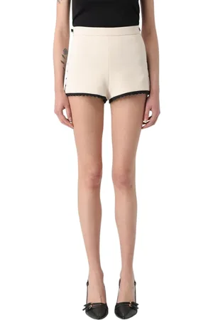 Elisabetta Franchi Korte broeken, Dames, , S, Elegante Boter Korte Jurk