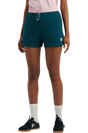 Converse Korte broeken, Dames, Groen, M, Retro Sport Shorts