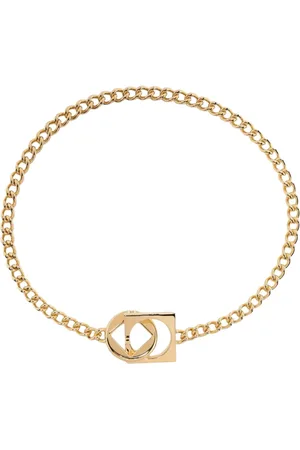 Jacquemus Accessoires, Dames, Geel, ONE Size, Elegante Geometrische Kettingarmband
