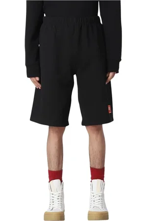 Kenzo Korte broeken, Heren, Zwart, S, Katoen, Zwarte Herenshorts Stijlvol Comfortabel