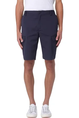 save the duck Korte broeken, Heren, Blauw, XL, Gewatteerde Hooded Pufferjas Groen