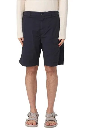 C.P. Company Korte broeken, Heren, Blauw, S, Nylon, Blauwe Cargo Shorts met Zakken