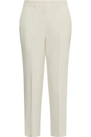 MARELLA Broeken, Dames, , M, Wol, Witte Arles Slim Broek