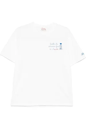 MC2 SAINT BARTH Tops, Heren, Wit, S, Katoen, Witte Portofino T-shirt en Polo