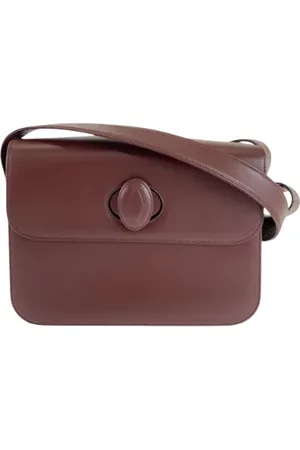 Cartier Pre-owned, Dames, Bruin, ONE Size, Leer, Pre-owned Leather crossbody-bags