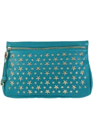 Jimmy Choo Pre-owned, Dames, Groen, ONE Size, Leer, Pre-owned Leather clutches