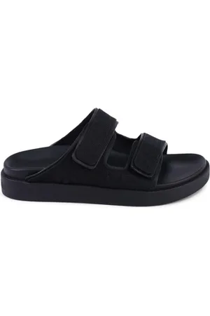 Calvin Klein Schoenen, Dames, Zwart, 40 EU, Polyester, Polyester Sandaal