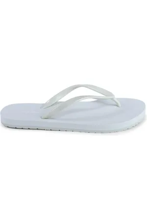 Calvin Klein Schoenen, Dames, Groen, 40 EU, Groene Minimalistische Flip Flops