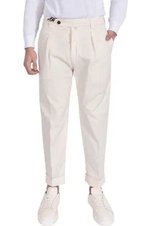 Berwich Broeken, Heren, , M, Katoen, Slim Fit Bermuda Shorts Latte Kleur