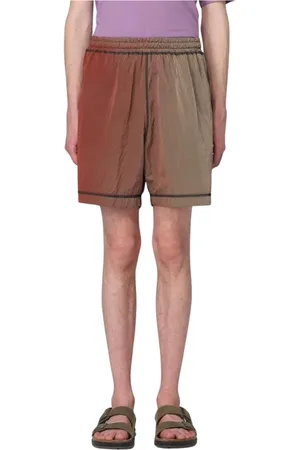 ARIES Korte broeken, Heren, Veelkleurig, S, Nylon, Bruine Gradiënt Casual Shorts