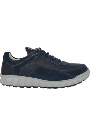 Ganter Schoenen, Heren, Blauw, 46 EU, Blauwe Wide Fit Sneaker - Uitneembaar Voetbed