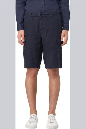 Blauer Korte broeken, Heren, Blauw, W34, Linnen, Klassieke Linnen Cargo Shorts