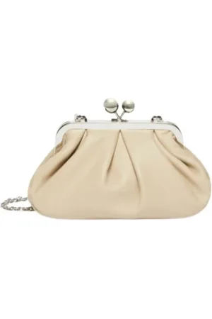 Max Mara Tassen, Dames, , ONE Size, Leer, Kleine Pasticcino tas in natuurlijk