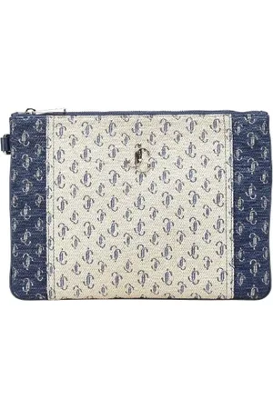 Jimmy Choo Pre-owned, Dames, , ONE Size, Pre-owned Canvas clutches