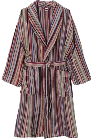 Paul Smith Nachtkleding & Lounge, Heren, Veelkleurig, S, Katoen, Gestreepte Badjas