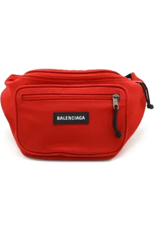Balenciaga Pre-owned, Dames, Rood, ONE Size, Nylon, Pre-owned Fabric balenciaga-bags