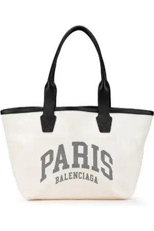 Balenciaga Pre-owned, Dames, Wit, ONE Size, Leer, Pre-owned Canvas totes