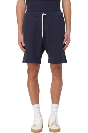Autry Korte broeken, Heren, Blauw, M, Katoen, Relaxed Fit Sweatshorts Stijlvol en veelzijdig