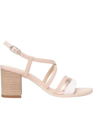 Nero Giardini Schoenen, Dames, Roze, 40 EU, Italiaanse Stijl Blokhak Sandalen