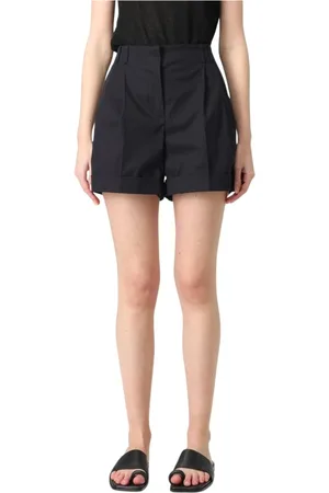 Max Mara Korte broeken, Dames, Zwart, S, Elegante Zwarte Slim Fit Broek