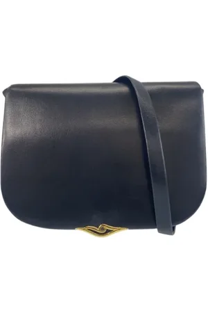 Cartier Pre-owned, Dames, Blauw, ONE Size, Leer, Pre-owned Leather crossbody-bags