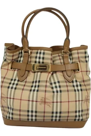 Burberry Pre-owned, Dames, , ONE Size, Tweedehands Canvas handtassen