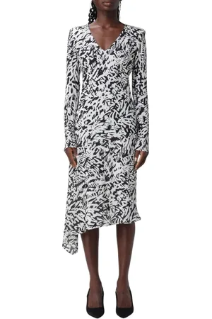 Patrizia Pepe Kleedjes, Dames, Zwart, S, Elegante Zijden Midi Jurk
