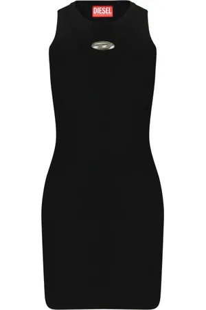 Diesel Kleedjes, Dames, Zwart, XS, Stijlvolle Jurken voor Vrouwen