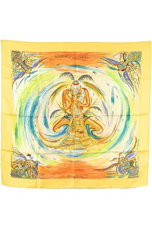 Hermès Pre-owned, Dames, Veelkleurig, ONE Size, Pre-owned Silk scarves